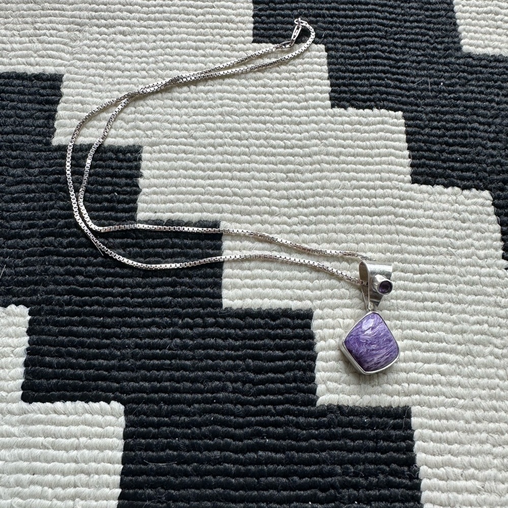 Sterling silver necklace and chain